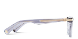 Shop Cartier Première de Cartier Rectangle Eyeglasses in Transparent Grey online.