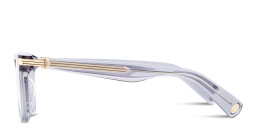 Shop Cartier Première de Cartier Rectangle Eyeglasses in Transparent Grey online.