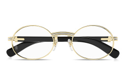 Shop Cartier Première de Cartier Oval Eyeglasses in Gold online.