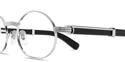 Shop Cartier Première de Cartier Oval Eyeglasses in Silver online.