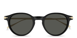 تسوق نظارات شمسية طراز بانتوس بشعار الريشة الخاصة بالأقلام مونت بلانك بلون أسود أونلاين.