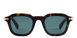Shop Cartier Première de Cartier Square Sunglasses in Havana online.
