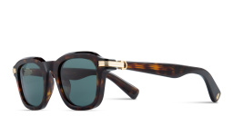 Shop Cartier Première de Cartier Square Sunglasses in Havana online.