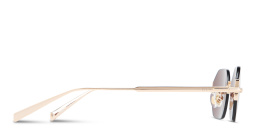 Shop EYE'M Rimless Irregular Sunglasses in Gold online.