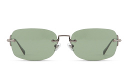 EYE'M Rimless Rectangle Sunglasses in Gunmetal – Product Photo 1
