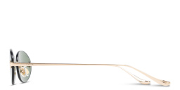 Shop EYE'M Rimless Oval Sunglasses in Gold online.