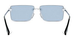 تسوق نظارات شمسية سكاي مستطيلة بدون إطار فيندي بلون بالاديوم أونلاين.