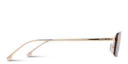 Shop FENDI Fendi First Crystals Rimless Rectangle Sunglasses in Yellow online.