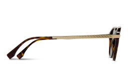 Shop FENDI Essential Square Sunglasses in Havana online.