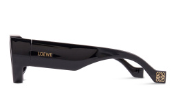 Shop LOEWE Logo Signature Cat-Eye Sunglasses in Black online.