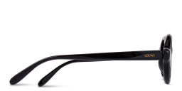 LOEWE Slim Round Sunglasses in Black – Product Photo 3