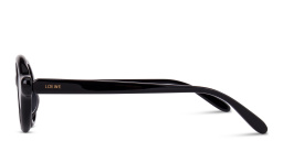 Shop LOEWE Slim Round Sunglasses in Black online.