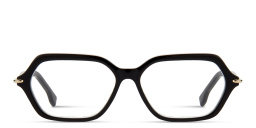Shop FENDI Selleria Irregular Eyeglasses in Black online.