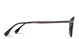 Shop FENDI Essential Round Eyeglasses in Black online.