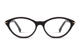 Shop FENDI Selleria Cat-Eye Eyeglasses in Black online.