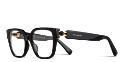 Shop CELINE CELINE 3 Dots Rectangle Eyeglasses in Black online.