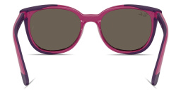 Shop Ray-Ban Junior Clip-on Kids Panthos Eyeglasses in Pink online.