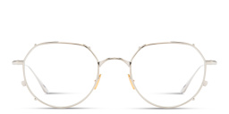 Shop JACQUES MARIE MAGE Hartana Unisex Panthos Eyeglasses in Silver online.