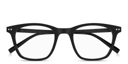 Shop Dunhill Heritage Lock Hinge Combi Square Eyeglasses in Black online.