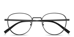 Shop Dunhill Signature Harness Panthos Eyeglasses in Black online.