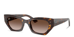 Shop Ray-Ban Zena Bio-Based Unisex Irregular Sunglasses in Havana online.