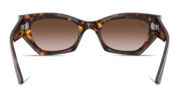 Shop Ray-Ban Zena Bio-Based Unisex Irregular Sunglasses in Havana online.