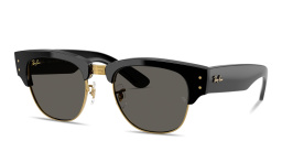 Shop Ray-Ban Mega Clubmaster Blacked Out Collection Unisex Square Sunglasses in Black online.