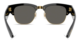 Shop Ray-Ban Mega Clubmaster Blacked Out Collection Unisex Square Sunglasses in Black online.