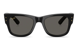 Ray-Ban Mega Wayfarer Blacked Out Collection Unisex Square Sunglasses in Black – Product Photo 1