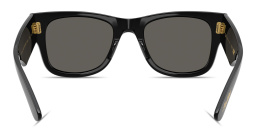 Ray-Ban Mega Wayfarer Blacked Out Collection Unisex Square Sunglasses in Black – Product Photo 4