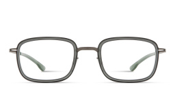 Shop ic! berlin Turo Square Eyeglasses in Transparent Grey online.
