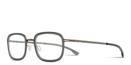Shop ic! berlin Turo Square Eyeglasses in Transparent Grey online.