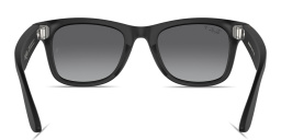 Shop Ray-Ban Meta Wayfarer Unisex Square Sunglasses in Matte Black online.