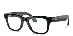 Ray-Ban Meta Wayfarer Unisex Square Eyeglasses in Shiny Black – Product Photo 2