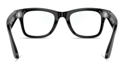 Ray-Ban Meta Wayfarer Unisex Square Eyeglasses in Shiny Black – Product Photo 4