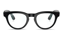 Shop Ray-Ban Meta Headliner Unisex Panthos Eyeglasses in Black online.