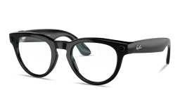 Shop Ray-Ban Meta Headliner Unisex Panthos Eyeglasses in Black online.