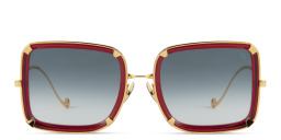 تسوق نظارات شمسية وايت مون ليميتيد فيفث إيديشن بإطار مربّع كبير أنا كارين كارلسون بلون أحمر أونلاين.