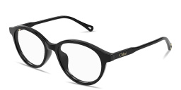 Shop Chloe Logo Signature Panthos Eyeglasses in Black online.