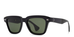 Shop SESTINI Quattro Unisex Square Sunglasses in Shiny Black online.