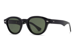 Shop SESTINI Sei E Mezzo Unisex Panthos Sunglasses in Shiny Black online.
