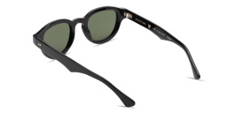Shop SESTINI Sei E Mezzo Unisex Panthos Sunglasses in Shiny Black online.