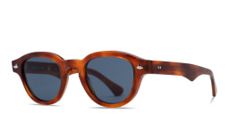 SESTINI Sei E Mezzo Unisex Panthos Sunglasses in Shiny Honey Tortoise – Product Photo 2