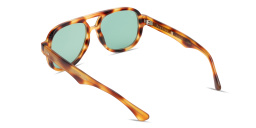 SESTINI Undici Unisex Oversized Aviator Sunglasses in Shiny Leopard – Product Photo 3