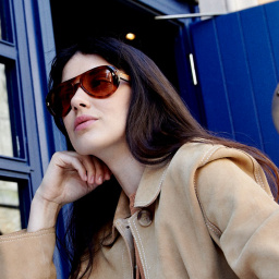 SESTINI Sedici Unisex Aviator Sunglasses in Shiny Honey Tortoise – Product Photo 3