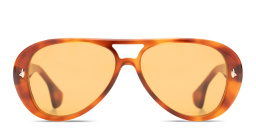 SESTINI Sedici Unisex Aviator Sunglasses in Shiny Honey Tortoise – Product Photo 1