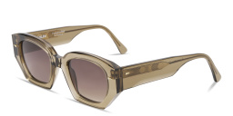 تسوق نظارات شمسية كونستانتين طراز كات آي أحلام بلون رمادي شفاف لامع أونلاين.