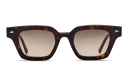 AHLEM Limited Edition Boétie Rectangle Sunglasses in Dark Tortoise – Product Photo 1
