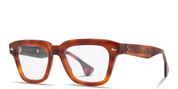 SESTINI Quattro Unisex Square Eyeglasses with Blue Light Filter in Shiny Honey Tortoise – Product Photo 2