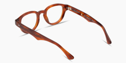 SESTINI Sei E Mezzo Unisex Panthos Eyeglasses with Blue Light Filter in Shiny Honey Tortoise – Product Photo 3